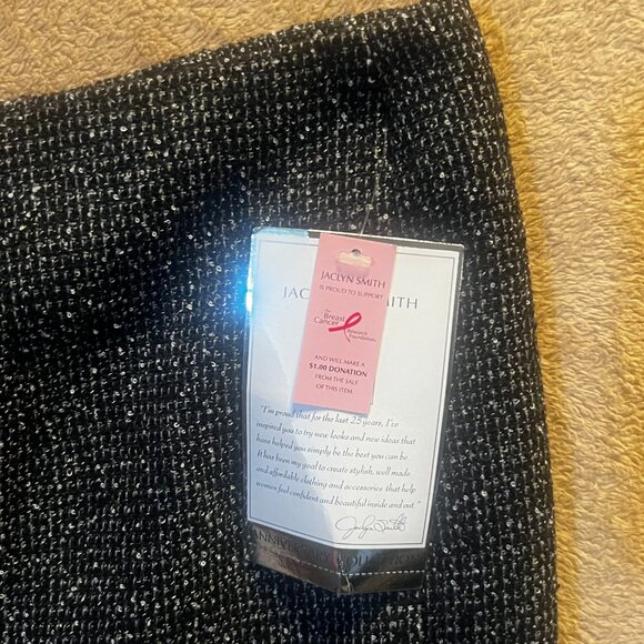 NWT Jaclyn Smith Anniversary Collection Women 12 Heather Grey Pencil Skirt - Picture 3 of 6